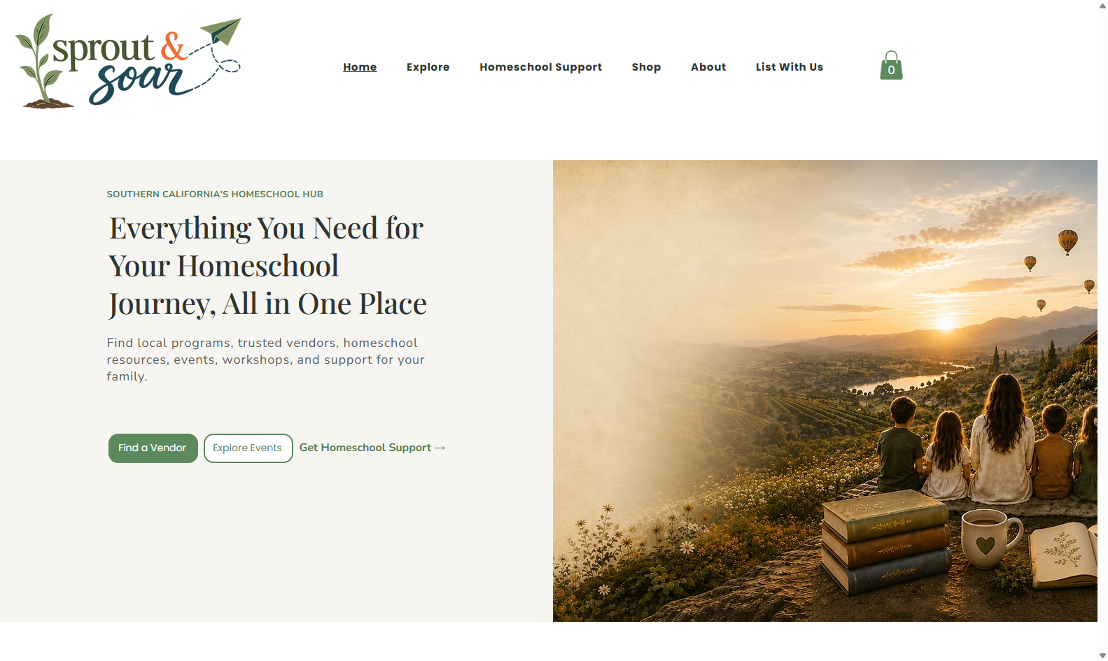 Sprout and Soar website